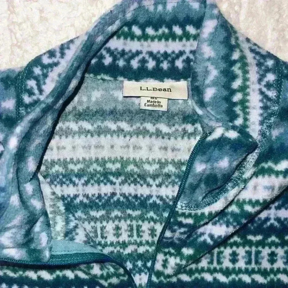 L.L. Bean jacket Women’s size Large color blue - Picture 3 of 6